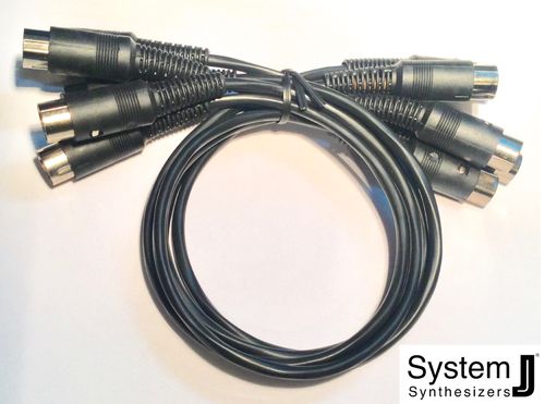 Roland System 100m 8 pin DIN module cable set of 5
